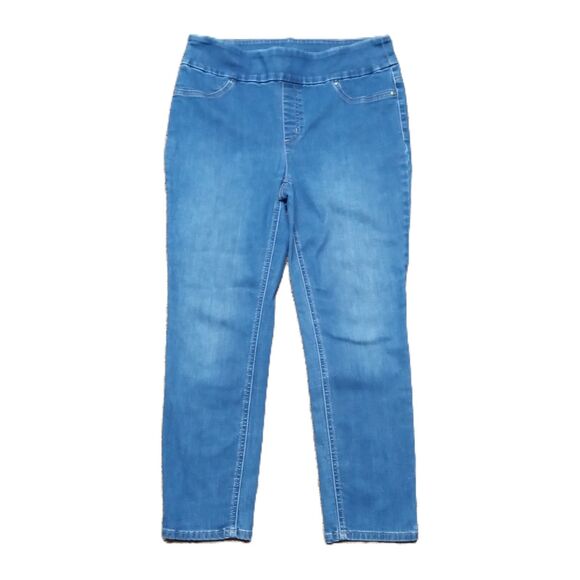 Chico's Perfect Stretch Soft Jegging Medium Women's Solid Ankle Jeans - Picture 1 of 4